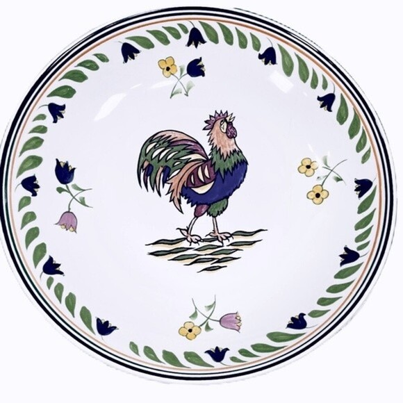 Williams Sonoma Large Rooster Pasta Serving Bowl - Picture 1 of 5